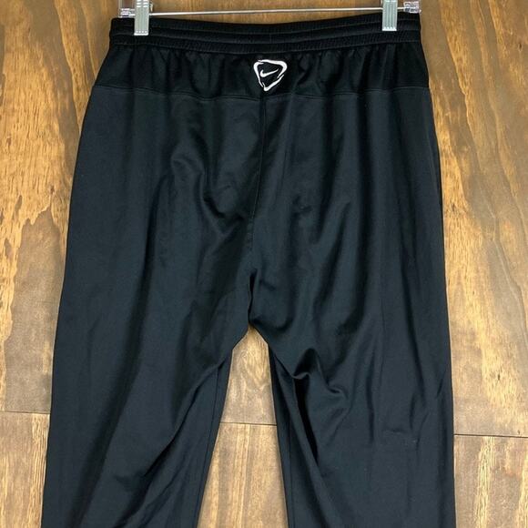 Nike Mens Pants Black Pull On Dri Fit Zip Up Ankle Zip Performance Stretch M - Picture 10 of 11